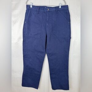 Goodfellow Navy Utility Pants NWOT 36x32 Cotton Carpenter Workwear